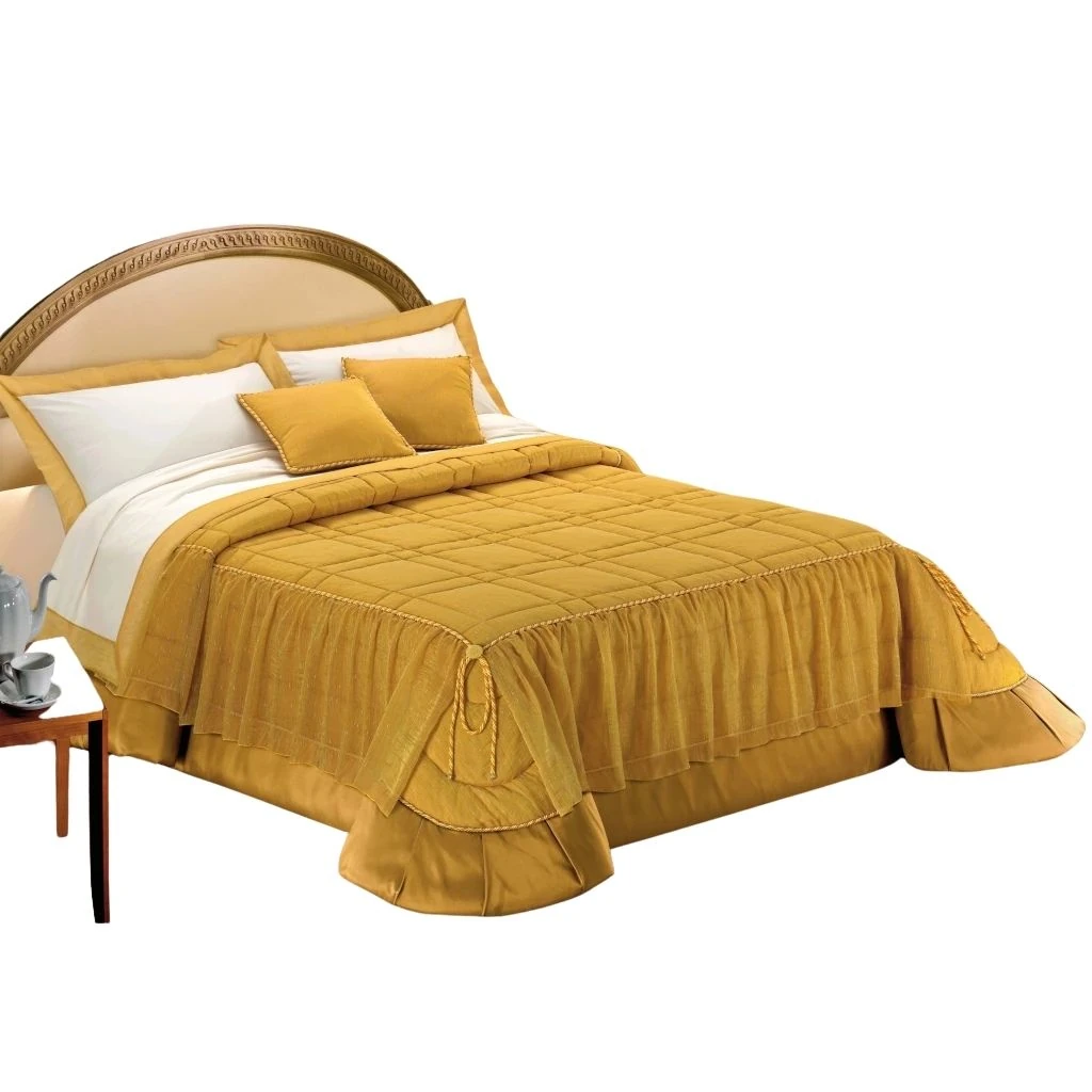 Trapunta organza 2 cuscini Soleada sbianc